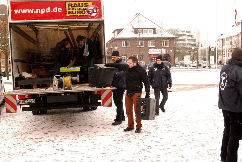 NPD Kundgebung in Rotenburg Wümme