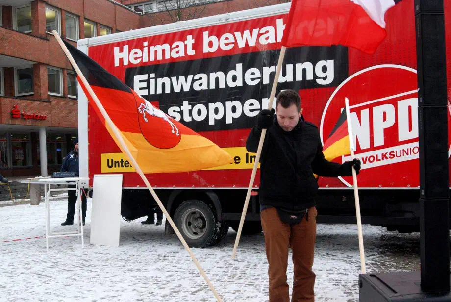 NPD Kundgebung in Rotenburg Wümme