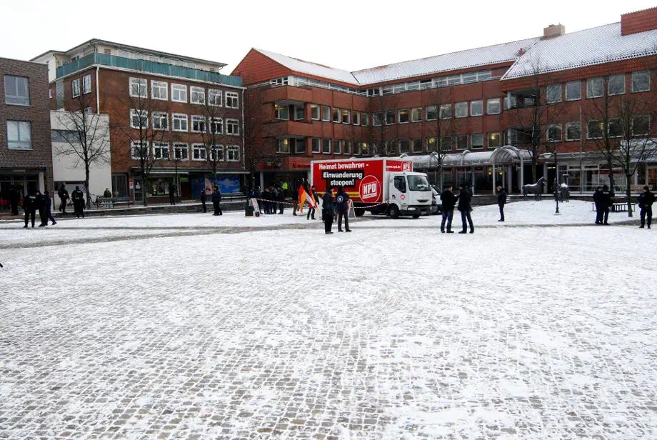 NPD Kundgebung in Rotenburg Wümme