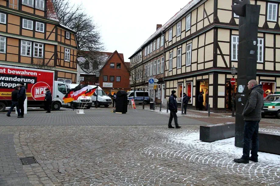 NPD Kundgebung in Celle