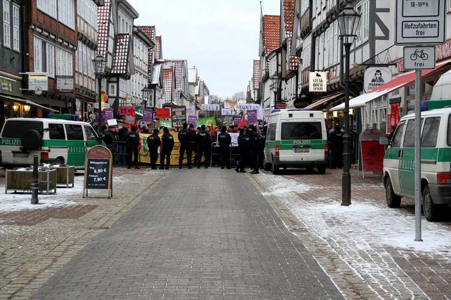 NPD Kundgebung in Celle