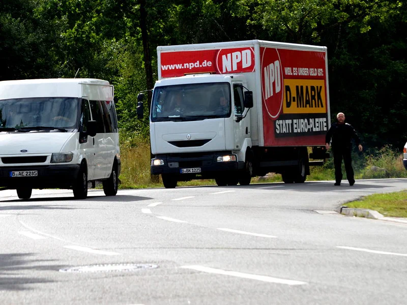 August 2013: NPD-Wahlkampftour in Niedersachsen