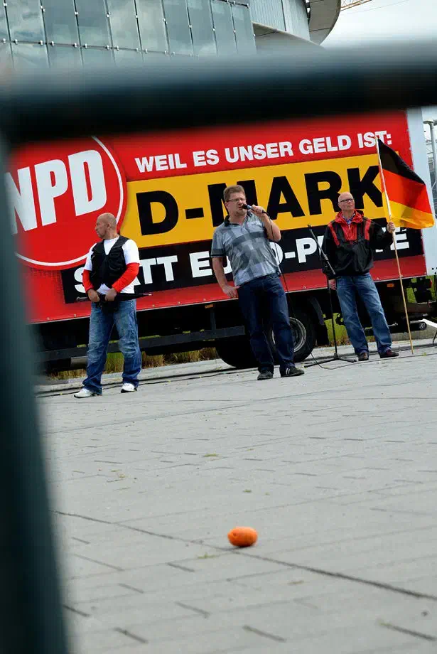 August 2013: Die NPD-Wahlkampftour in Niedersachsen machte am 14.08.2013 Station in Oldenburg