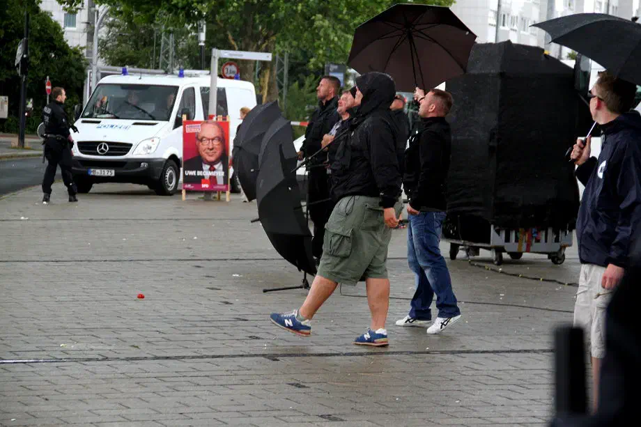 August 2013: Auch nach Bremen-Vegesack verschlug es die Teilnehmer der NPD-Deutschlandtour