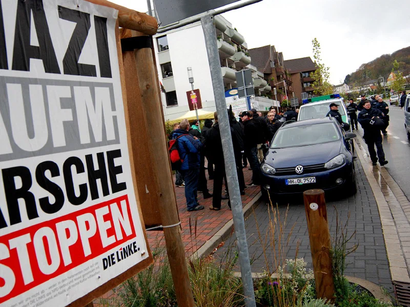 Kundgebung und Aufmarsch in Bad Nenndorf