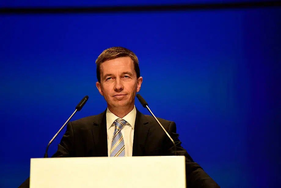 Bernd Lucke, Mitbegründer der AfD während seiner Eröffnungsrede