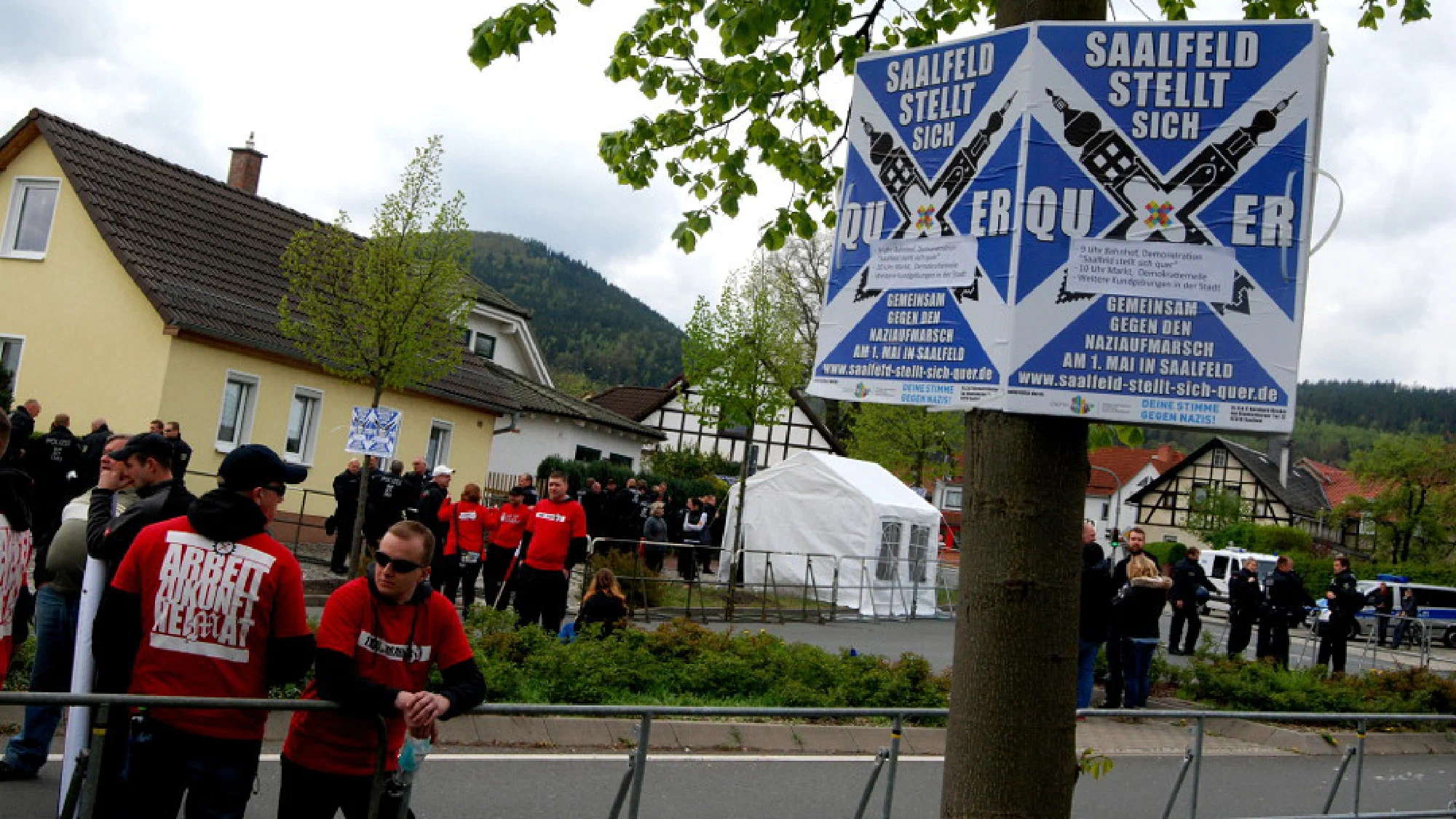Neonazi-Demonstration am 1. Mai in Saalfeld