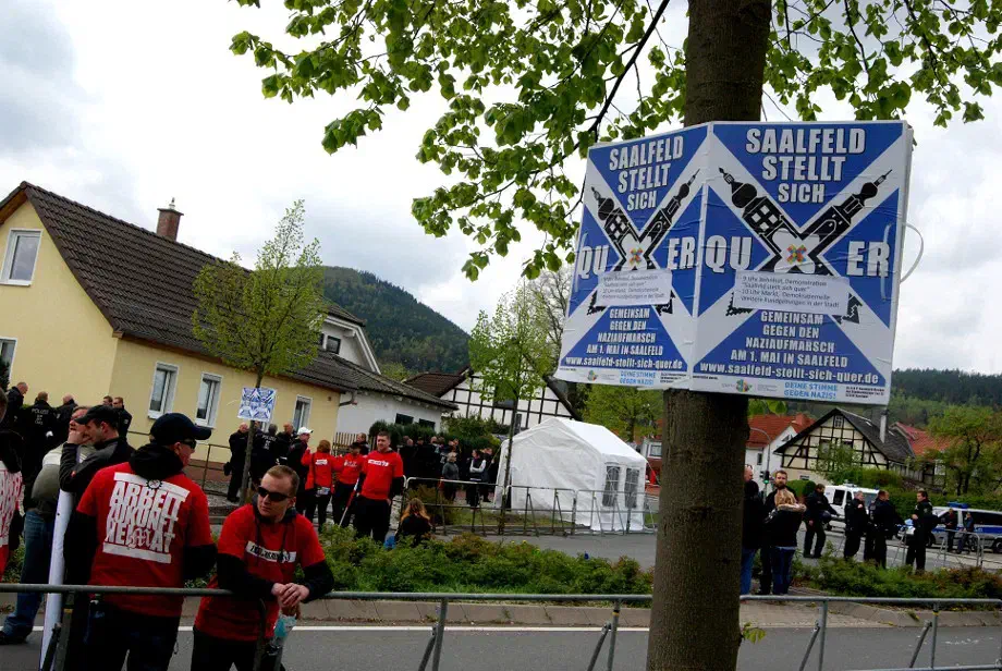Neonazi-Demonstration am 1. Mai in Saalfeld