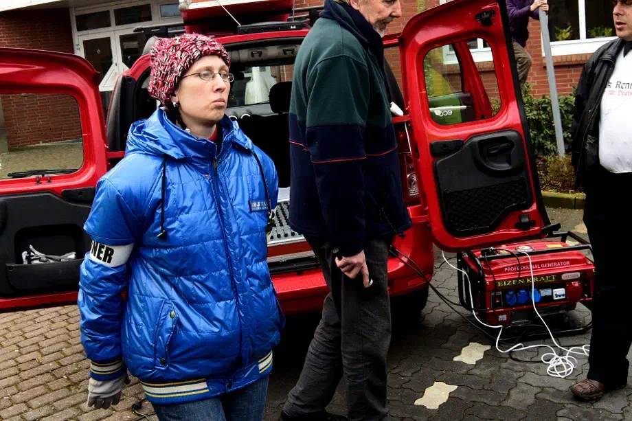 Trotz Mobilisierung konnten die Veranstalter um Wolfram Schiedewitz nur wenige TeilnehmerInnen vor Ort in Empfang nehmen. 