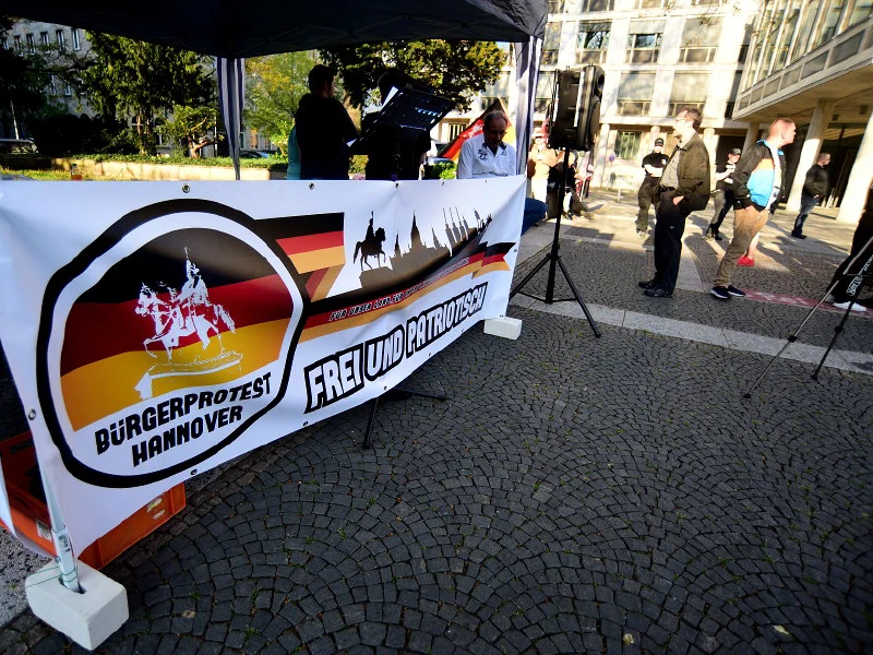 Kundgebung des "Bürgprotest Hannover" (ehemals "PEGIDA Hannover")