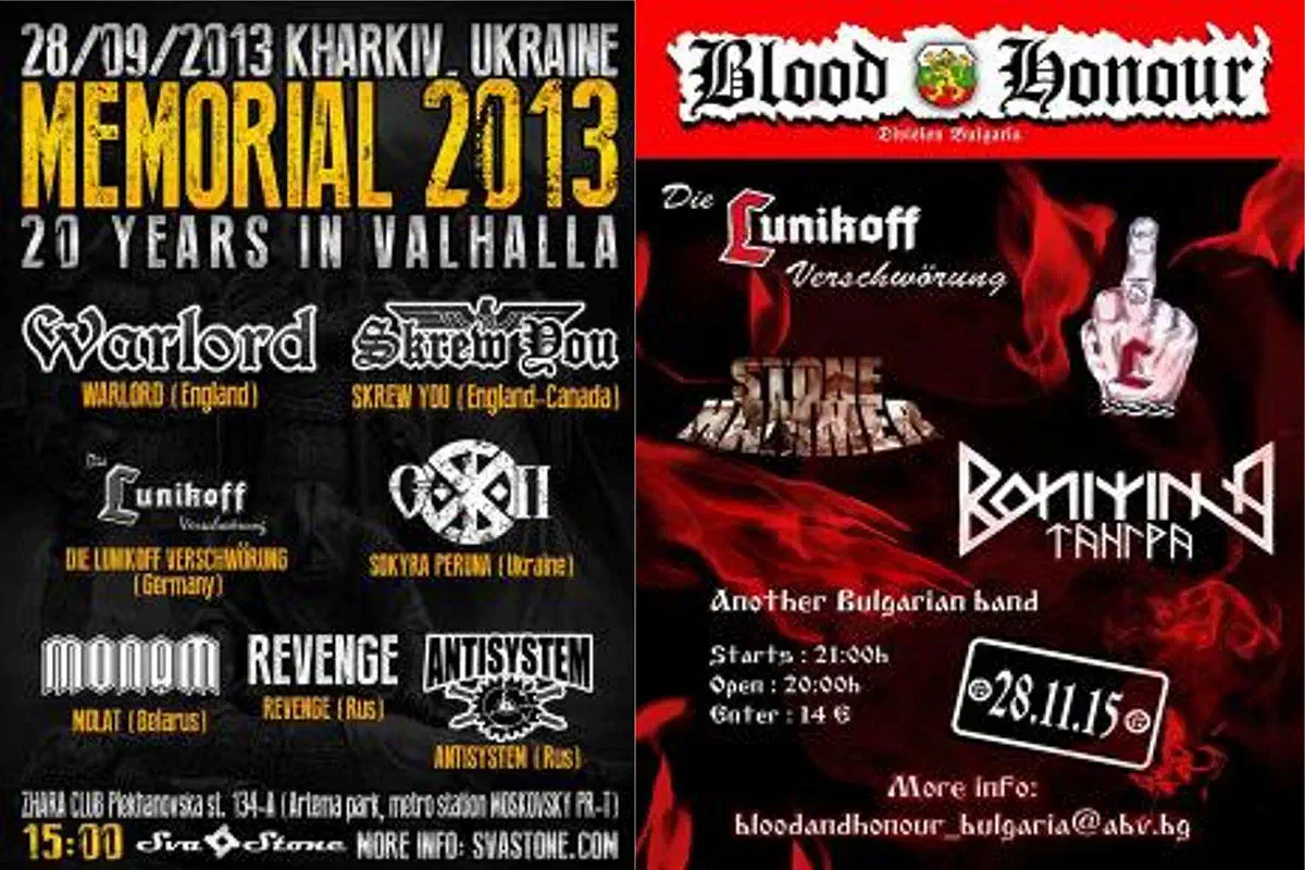 Ähnlich wie seinerzeit "Landser" kann auch die aktuelle Band von Michael Regener ("Lunikoff-Verschwörung") dem internationalem Netzwerk von "Blood&Honour" zugerechnet werden. So tritt die Musikgruppe inzwischen regelmäßig bei Veranstaltungen des B&H-Netzwerkes im europäischen Umland in Erscheinung.
