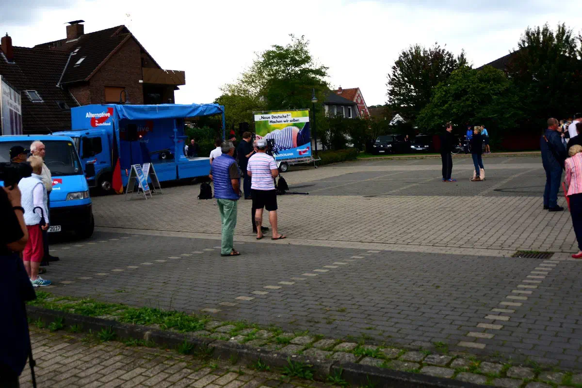Kundgebung der AfD in Stuhr