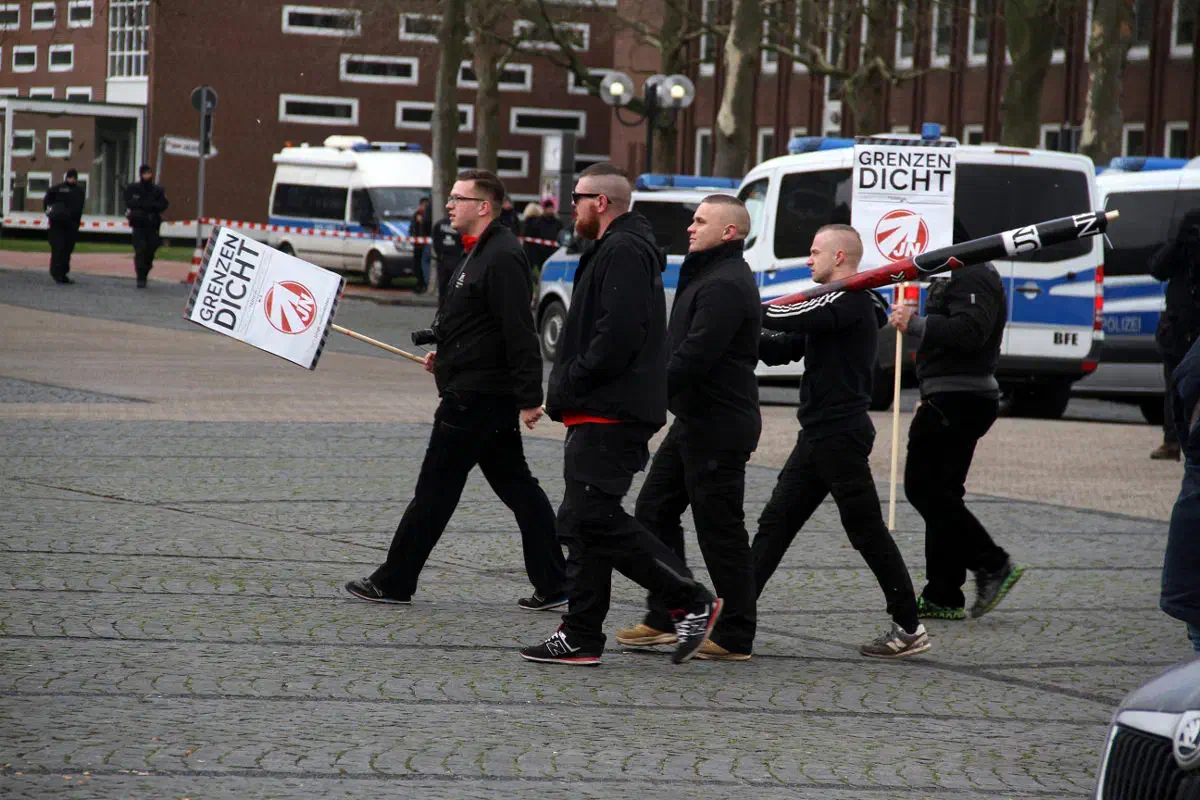 Demonstration von Neonazis in Peine