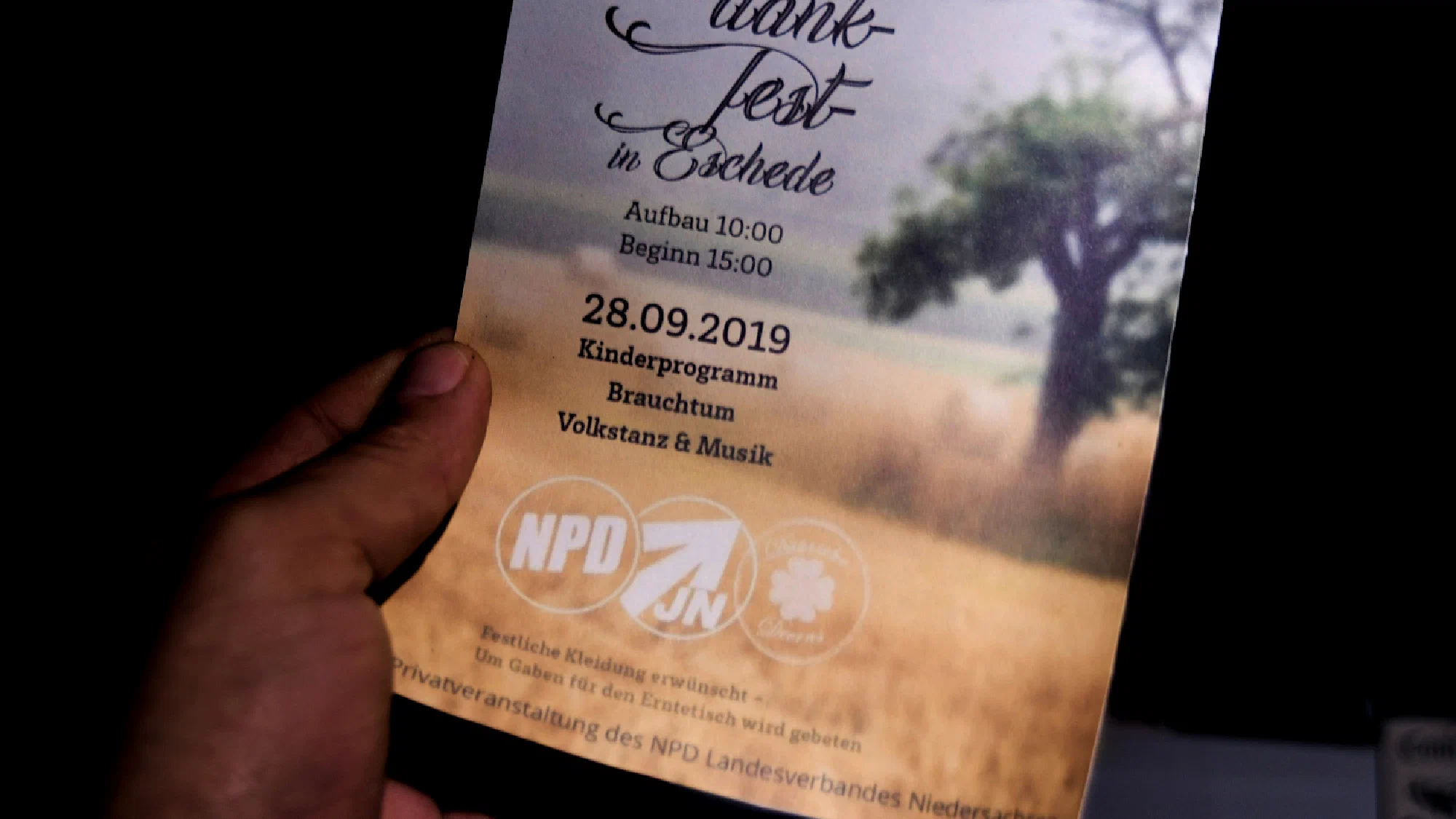 Neonazitreffpunkt Eschede und völkischer Erntedank