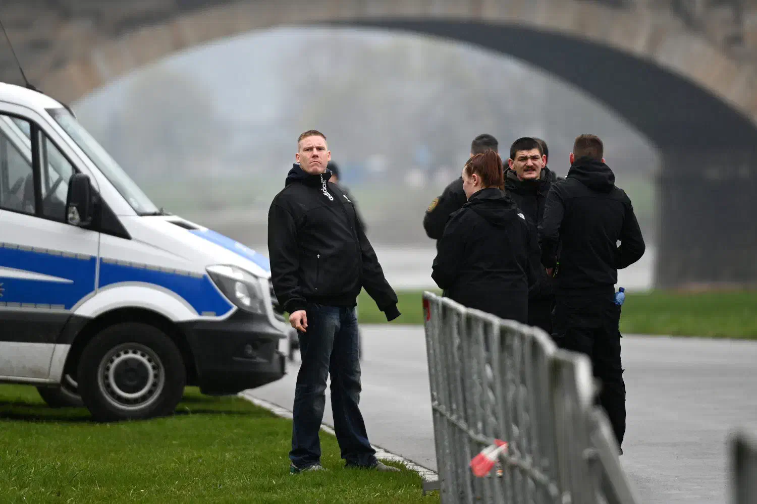 Kundgebung der "Jungen Nationalisten" (JN) in Dresden
