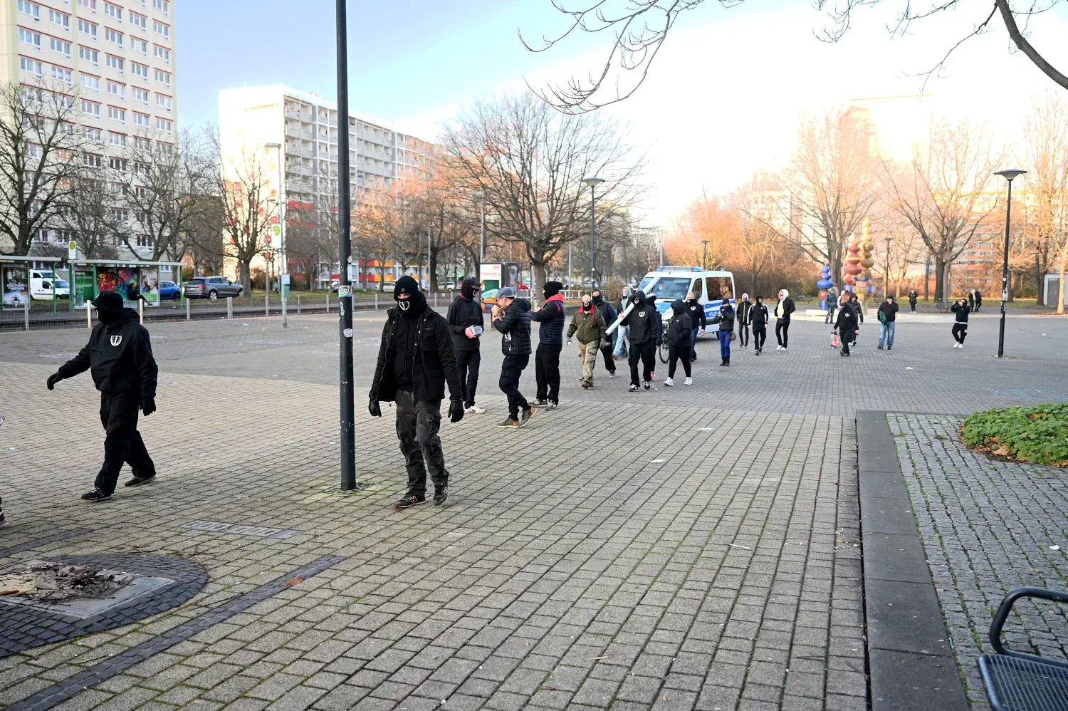 Kundgebung der "Neuen Stärke" (NS) in Magdeburg