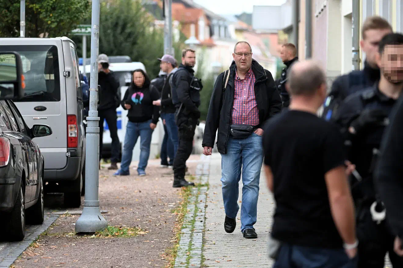 Jens Woitas (hier im Bild) war bis 2020 Mitglied der Partei "Die Linke" und sucht seit mehreren Monaten die Nähe zur NPD und den "Freien Sachsen"