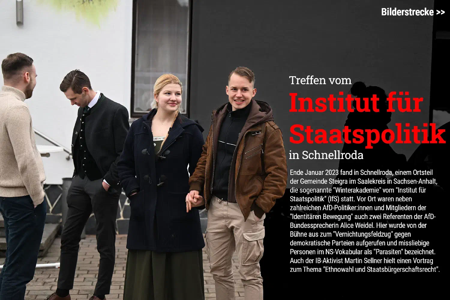 Winterakademie 2023 vom "Institut für Staatspolitik" (IfS) in Schnellroda