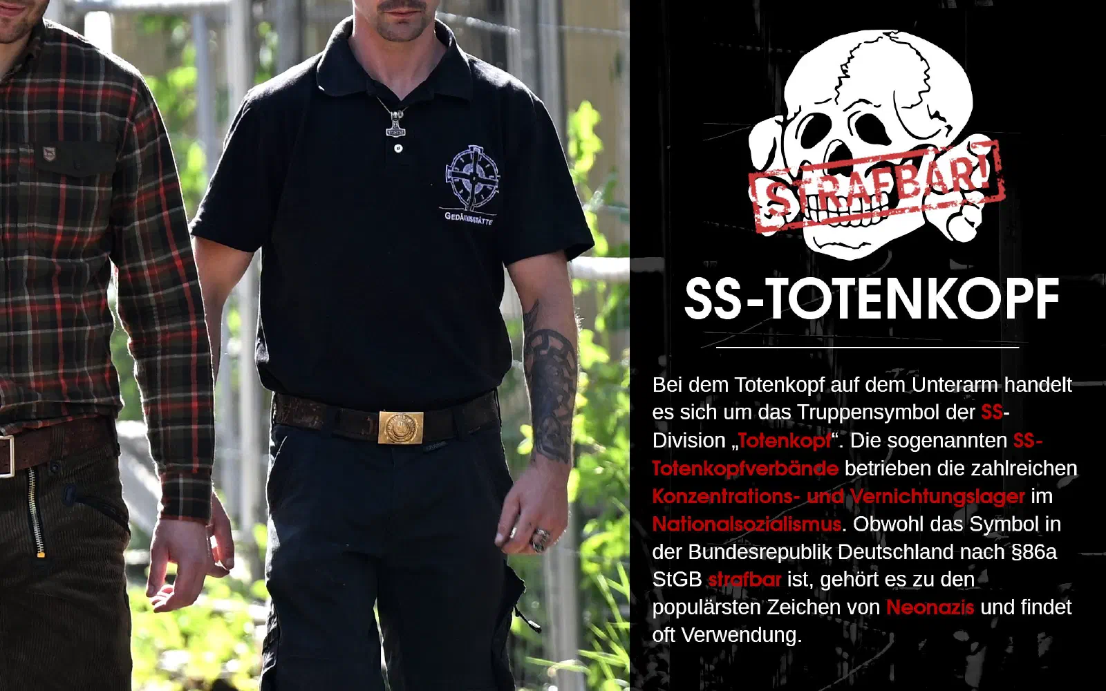 Tafel zu SS-Totenkopf