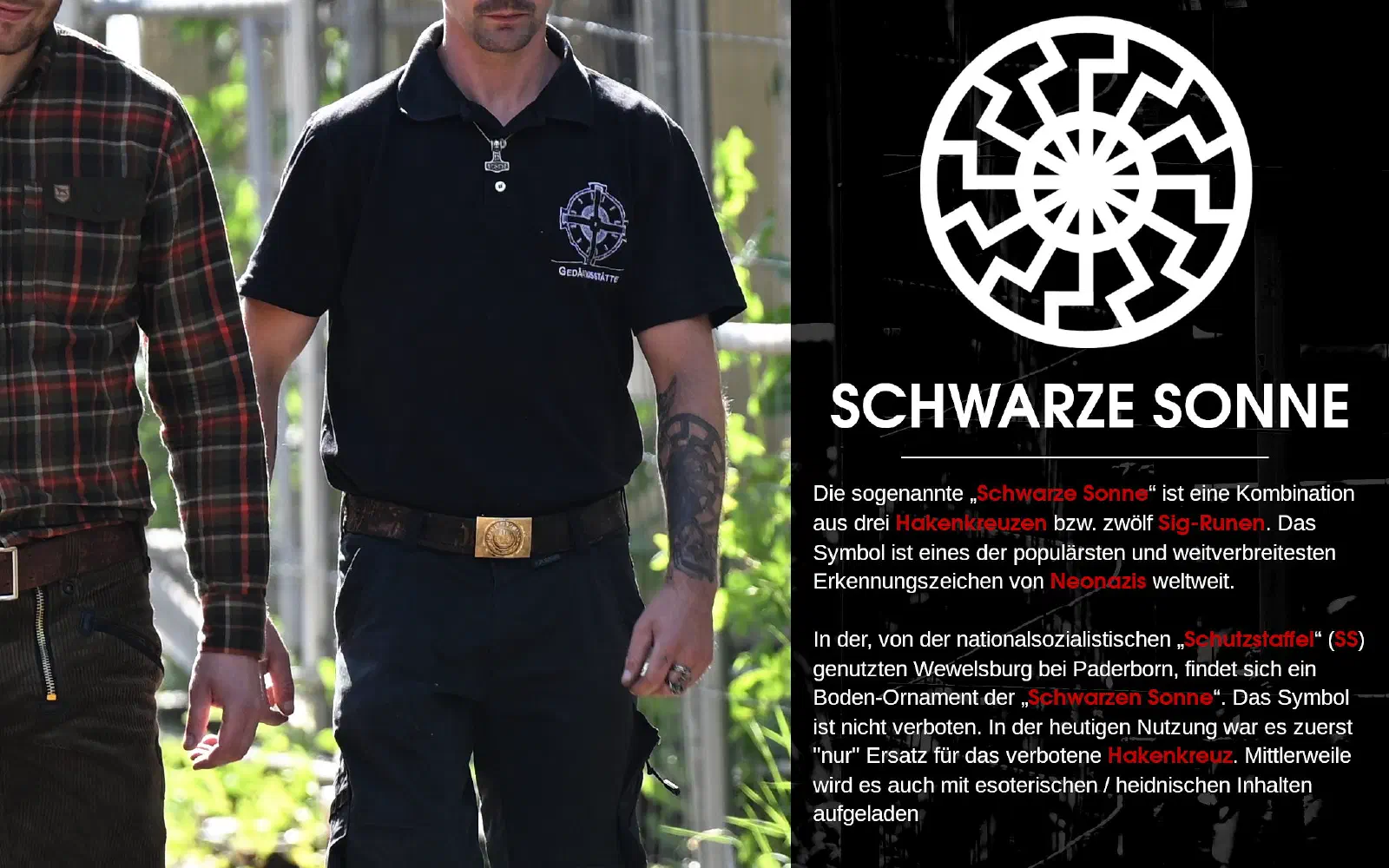 Tafel zu Schwarze Sonne