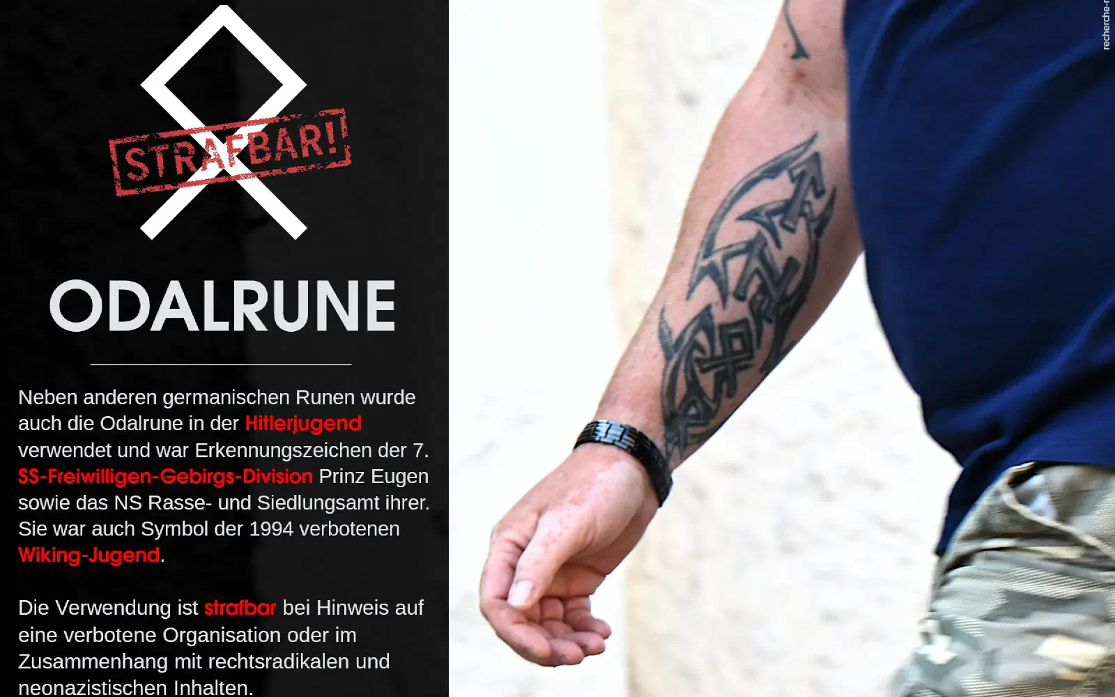 Tafel zu Odal-Rune
