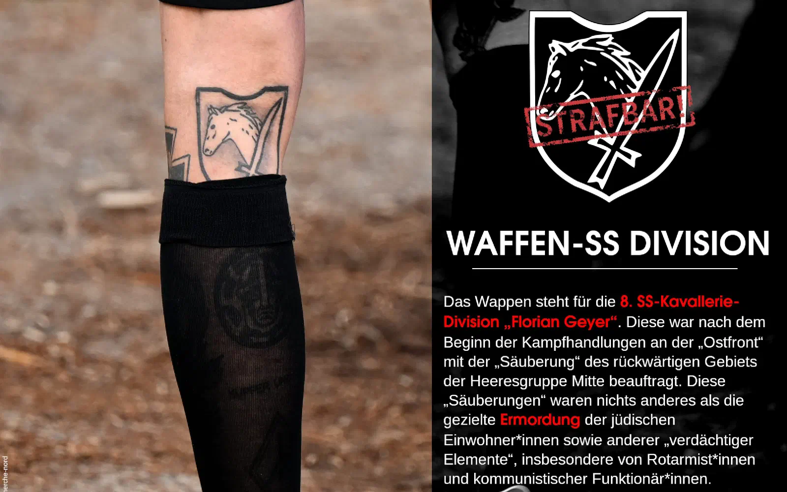 Tafel zu SS-Divisionszeichen