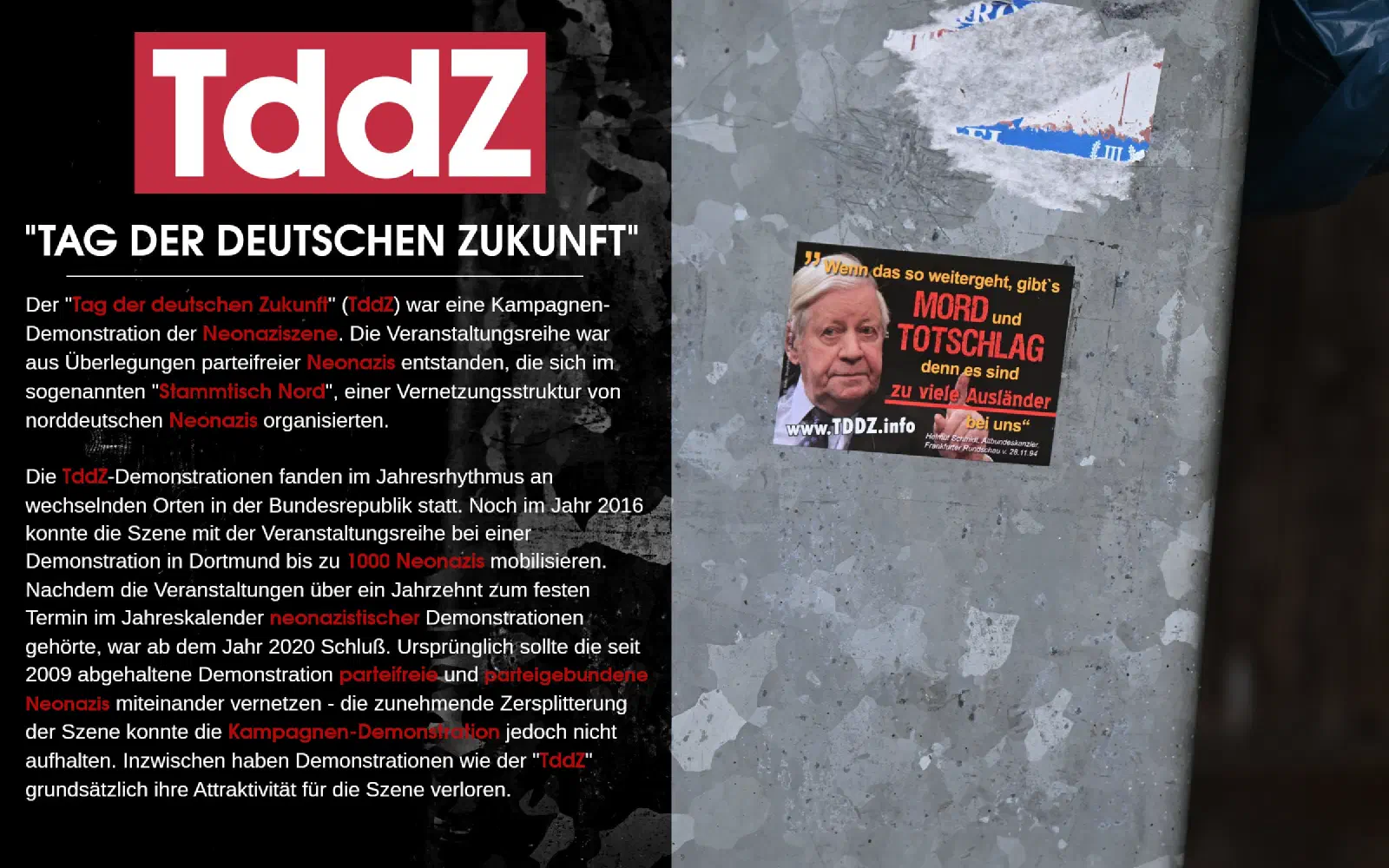 Tafel zu Tag der deutschen Zukunft