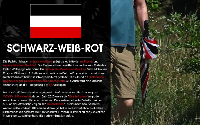 Tafel zu Schwarz-Weiß-Rot