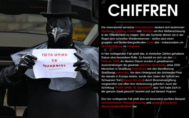 Tafel zu Chiffren