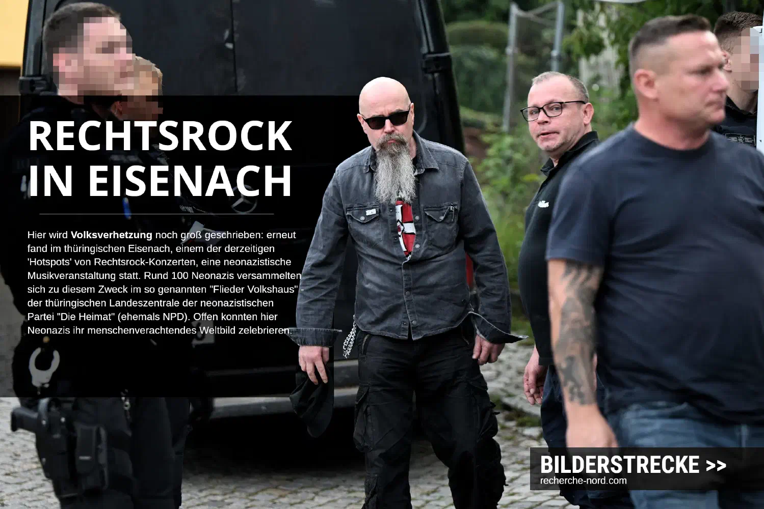 Hier wird Volksverhetzung noch groß geschrieben. Rechtsrock-Konzert in Eisenach)