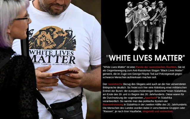 Tafel zu White Lives Matter