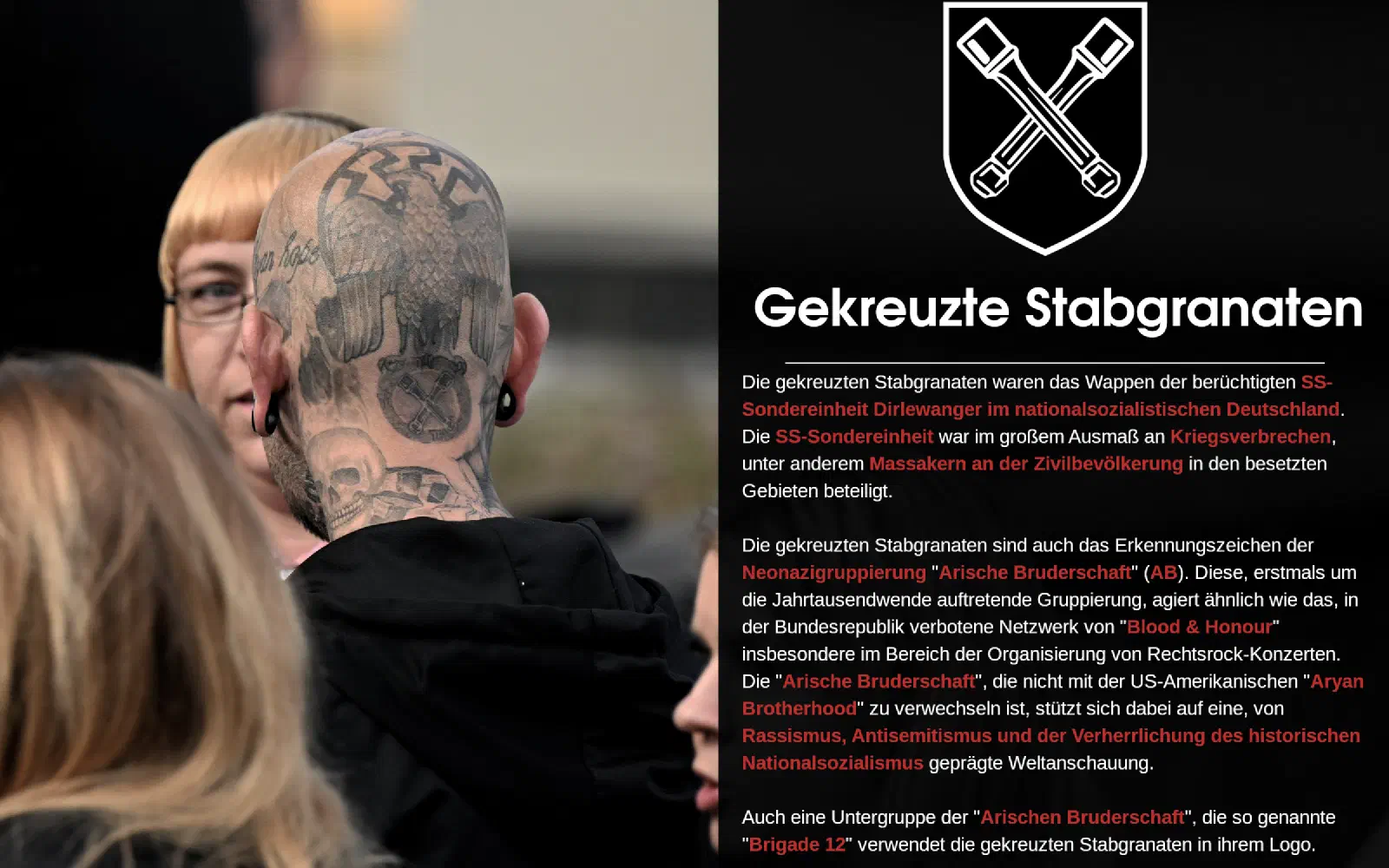 Tafel zu Stabgranaten