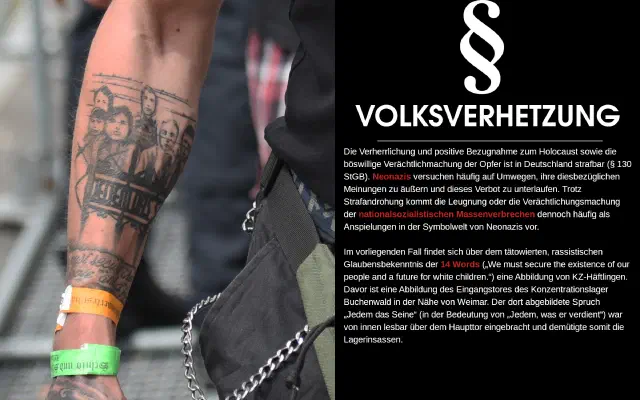Tafel zu Volksverhetzung