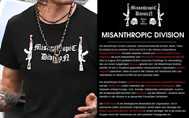 Tafel zu Misanthropic Division
