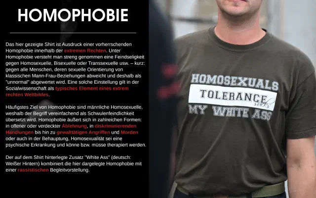 Tafel zu Homophobie