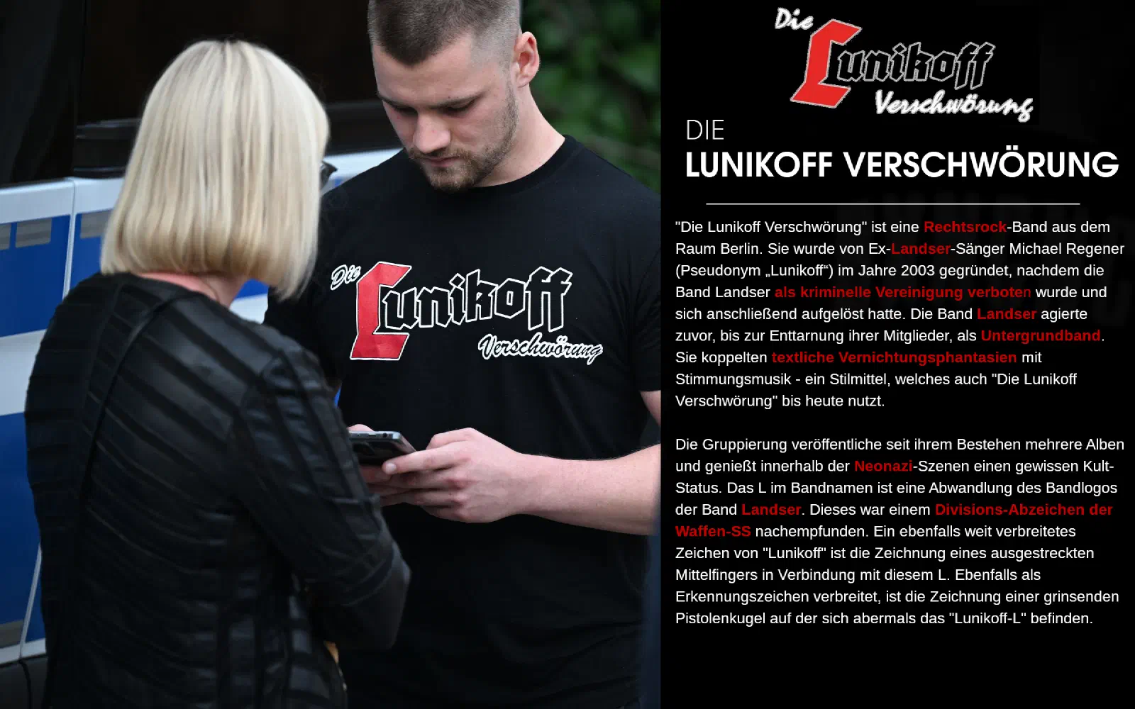 Tafel zu Lunikoff Verschwörung