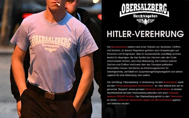 Tafel zu Hitlerverehrung