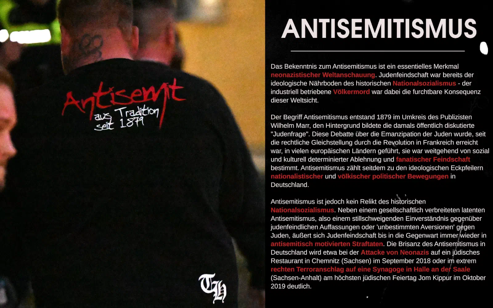 Tafel zu Antisemitismus