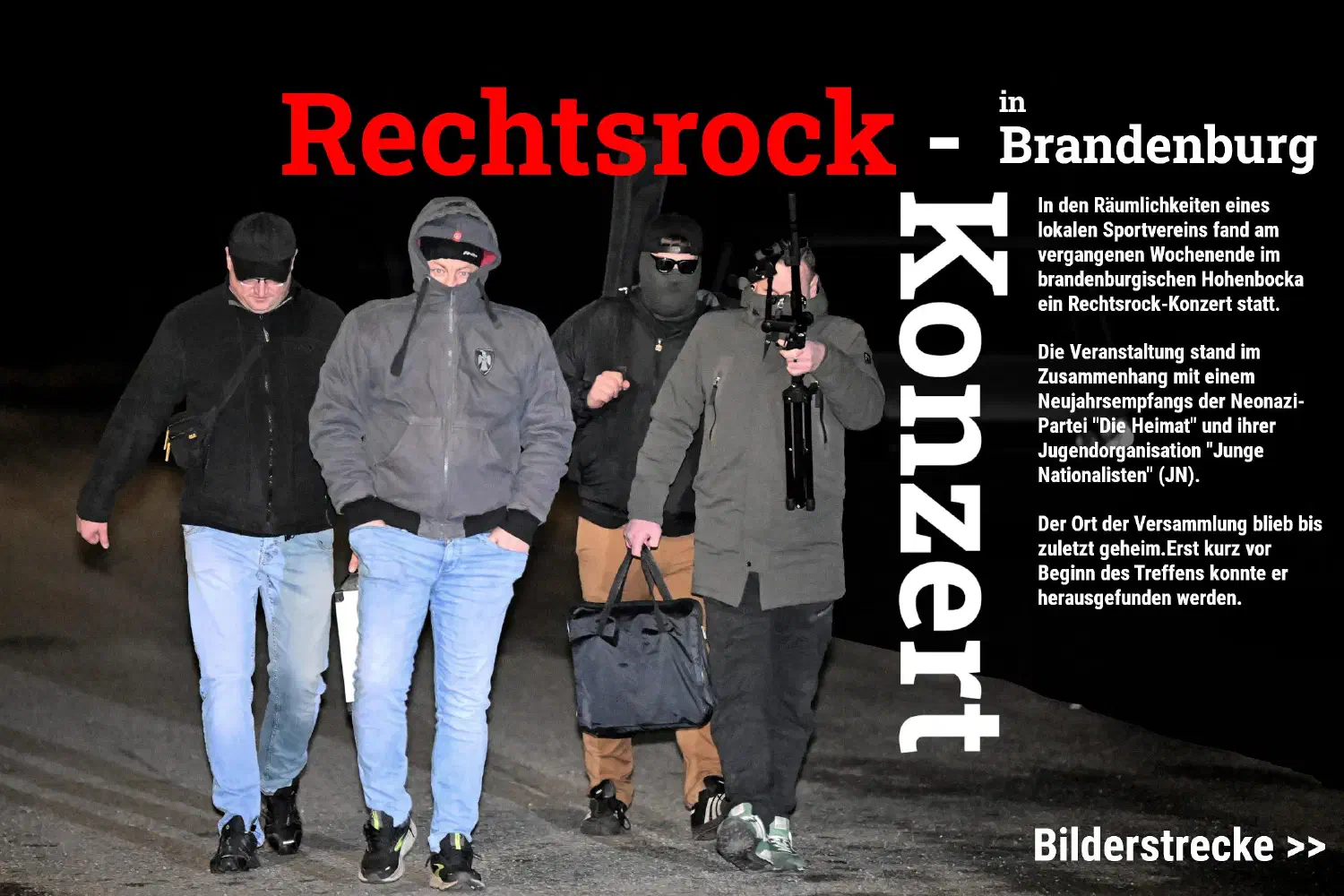 Geheimes Rechtsrock-Konzert und Neonazitreffen beim Sportverein in Brandenburg