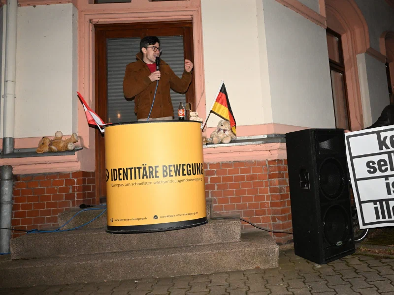 Kundgebung der Identitären Bewegung in Chemnitz