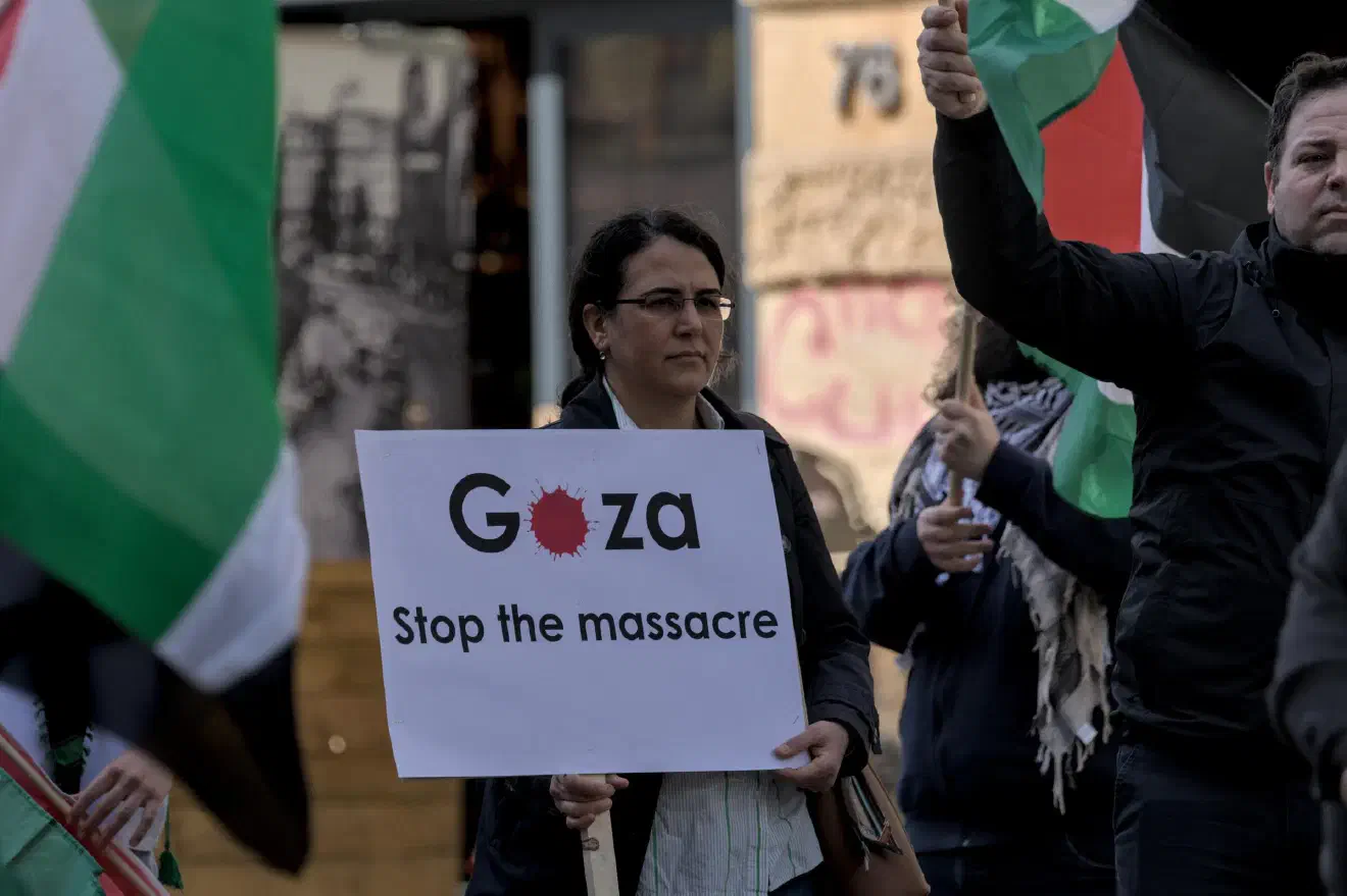 Eine der Behauptungen, die sich über die ganze Länge der Demonstration wiederholt hat, war die Unterstellung, dass Israel einen Genozid in Gaza verüben würde. ...