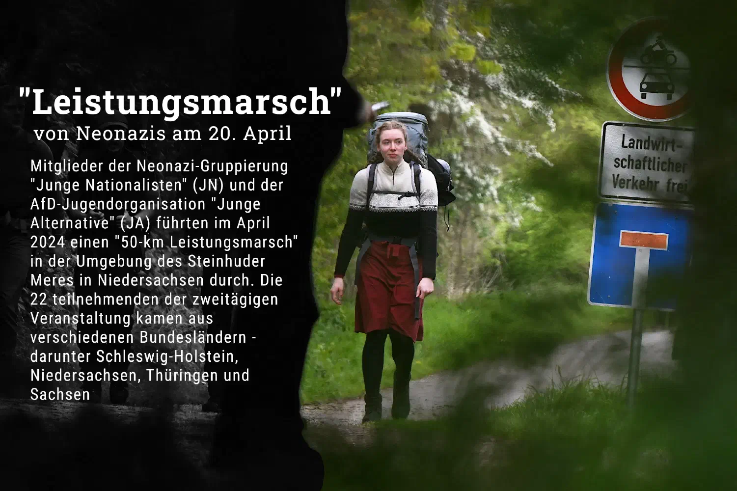 "Leistungsmarsch" von Neonazis am 20. April