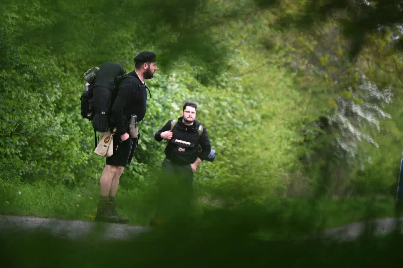 An der Wanderung nahm auch eine größere Abordnung der JN um den "Kulturbeauftragten" im JN-Bundesvorstand (hier im Bild) aus Schleswig-Holstein teil.