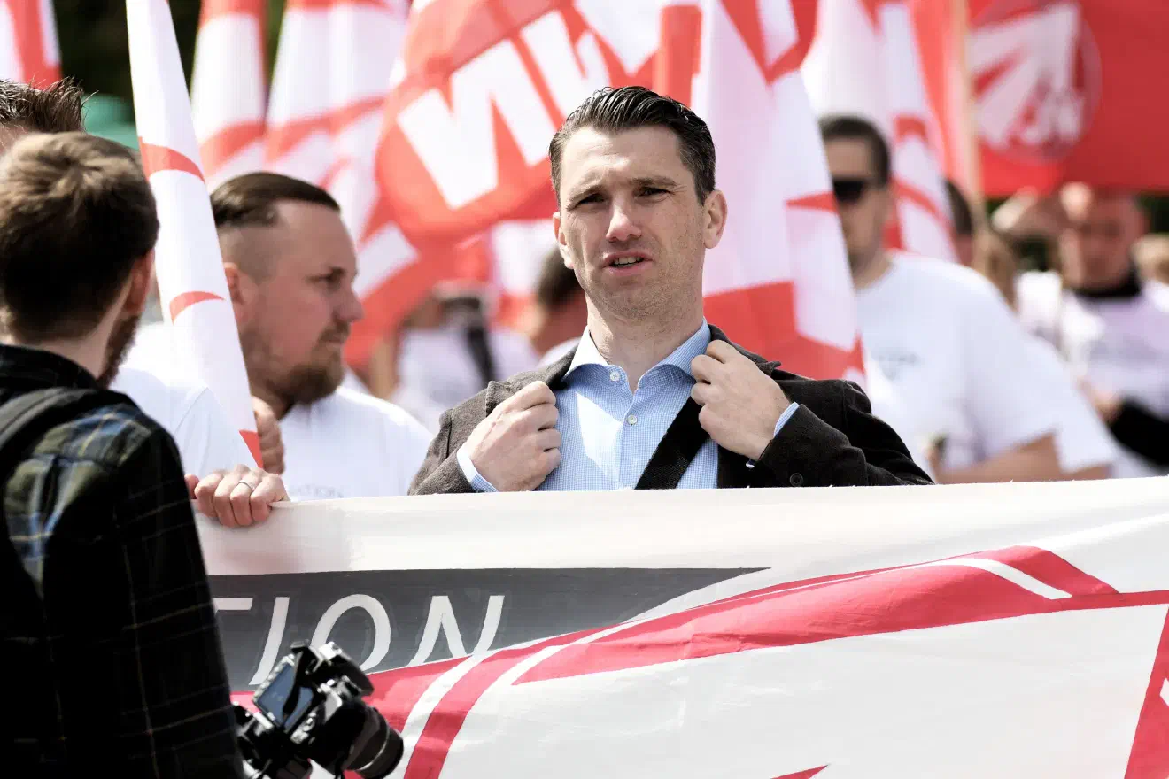 Die Umbenennung ging vor allem auf die Initaitive des bisherigen Bundesvorstands um den NPD-Bundesvorsitzenden Frank Franz (hier bei einer Demonstration am 01.Mai 2018 in Erfurt) zurück.