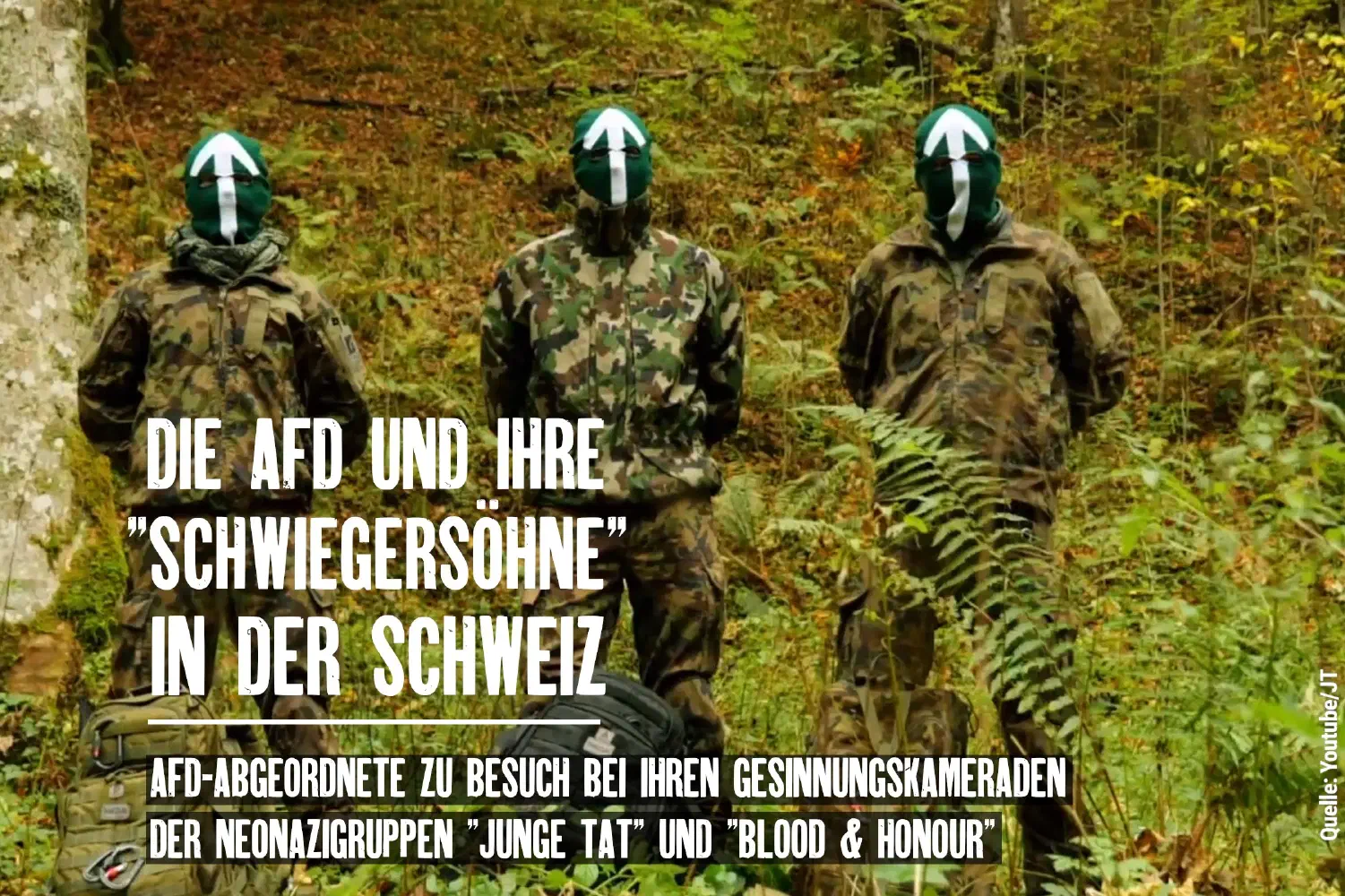 Treffen von militanten "trickli" Neonazis und AfD in der Schweiz