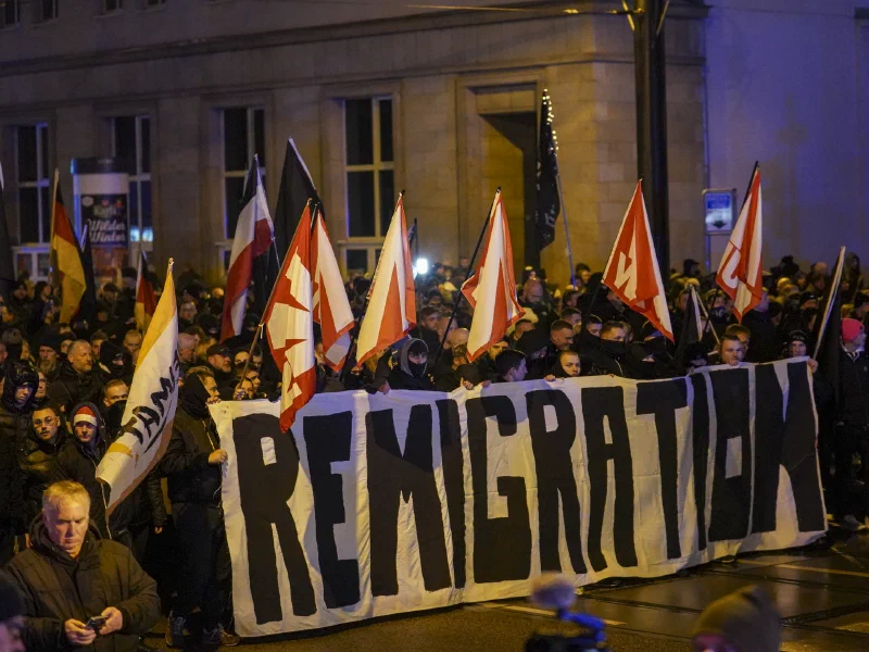 Neonazi-Aufmarsch in Magdeburg
