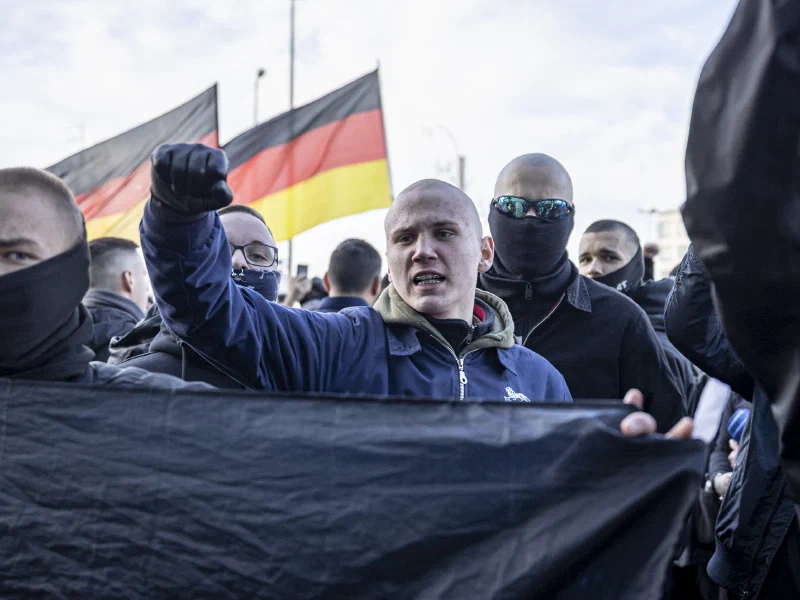 Neonazi-Demonstration in Berlin