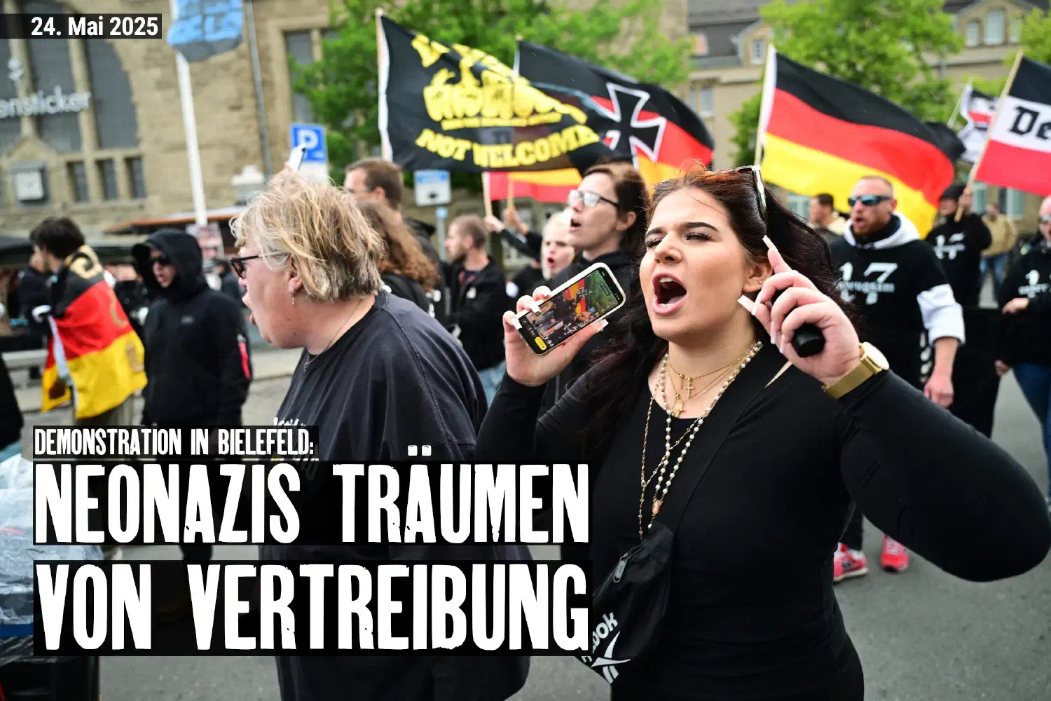 Neonazi-Demonstration in Bielefeld