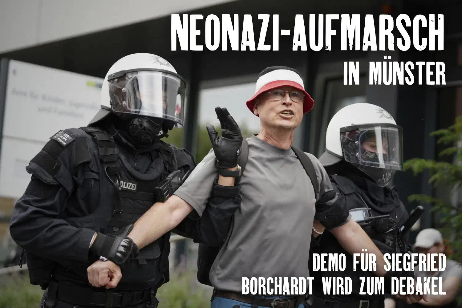 Neonazi-Aufmarsch für Siegfried Borchardt in Münster