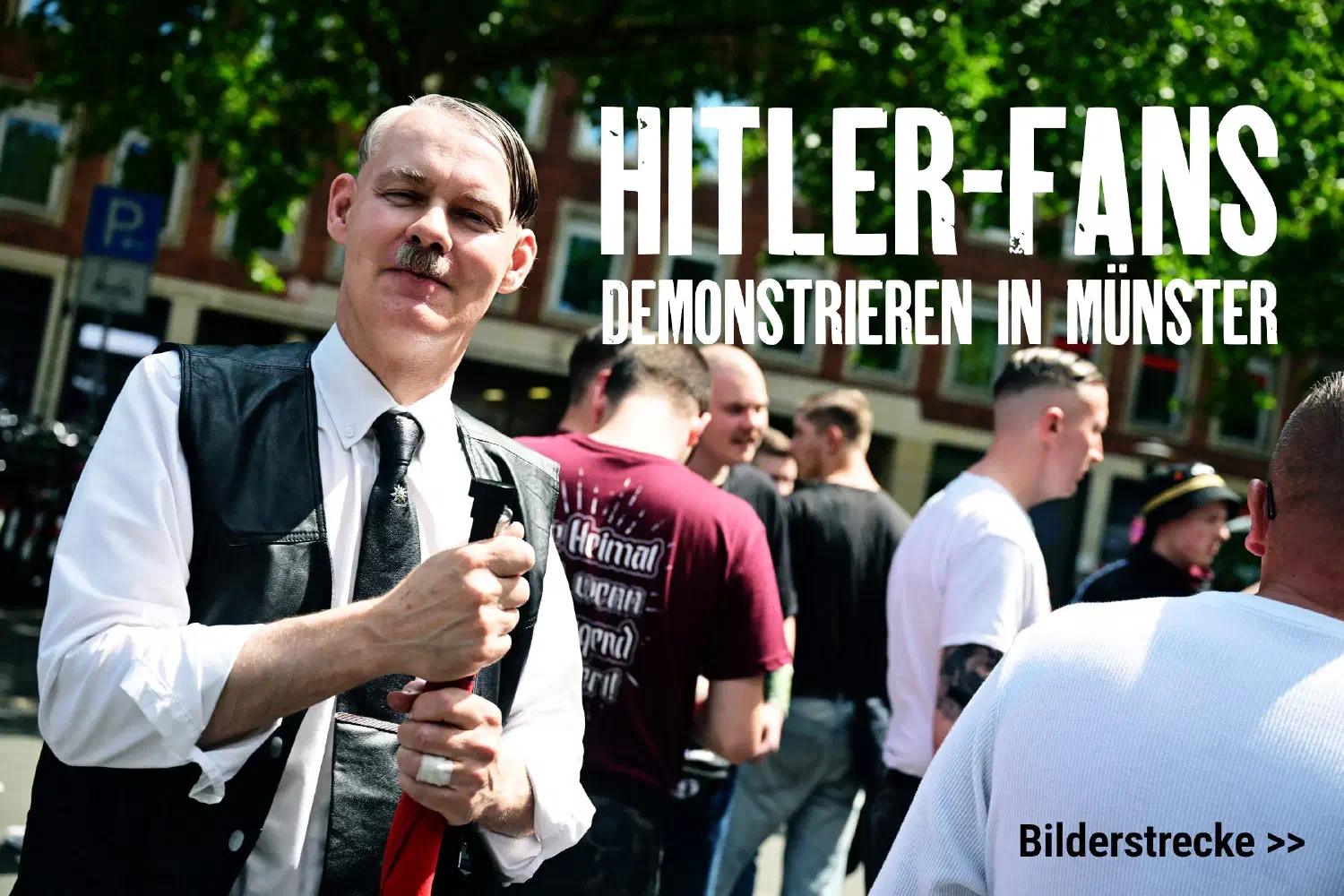 Demonstration von Neonazis in Münster